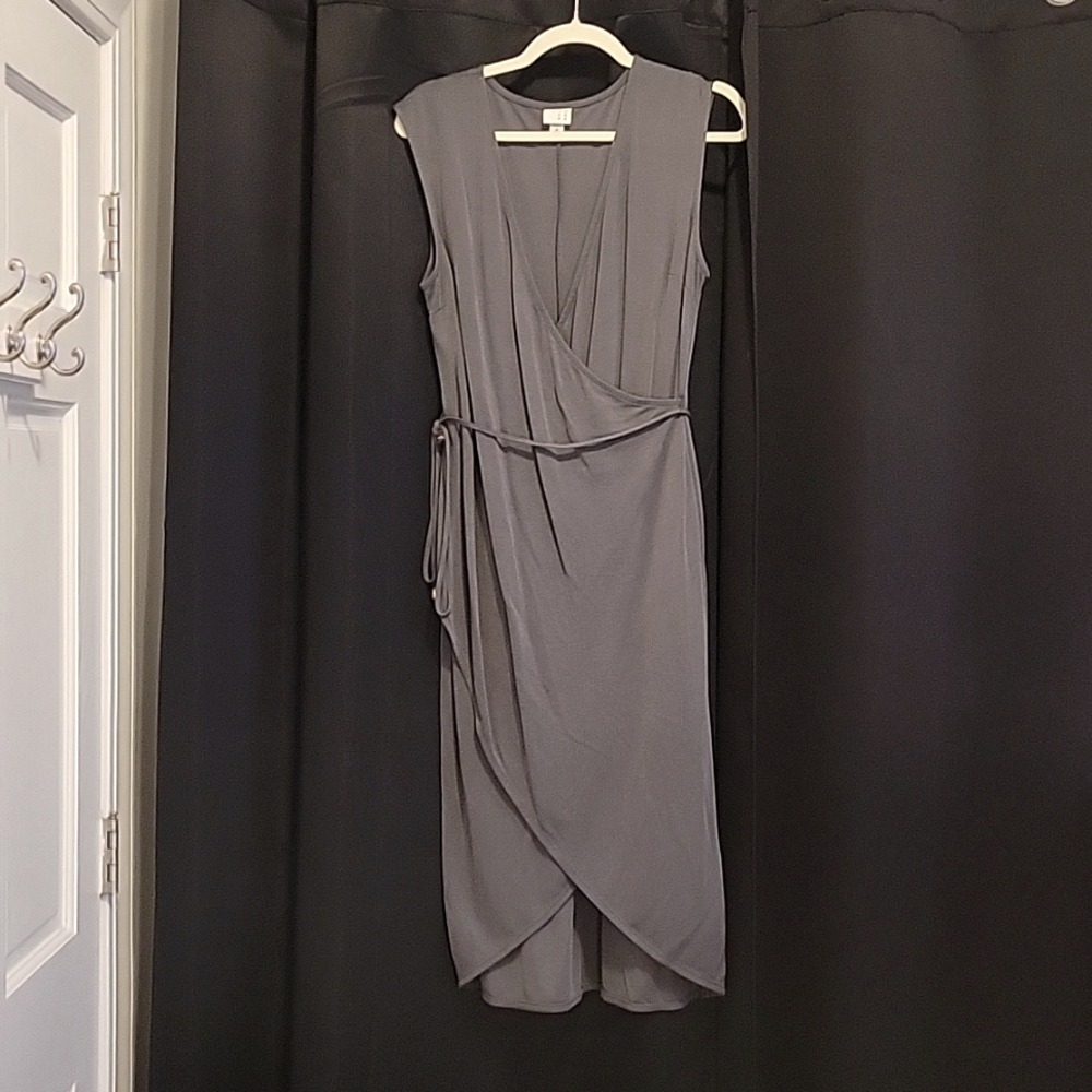 Wrap front grey size M